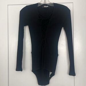 Black Long sleeve bodysuit